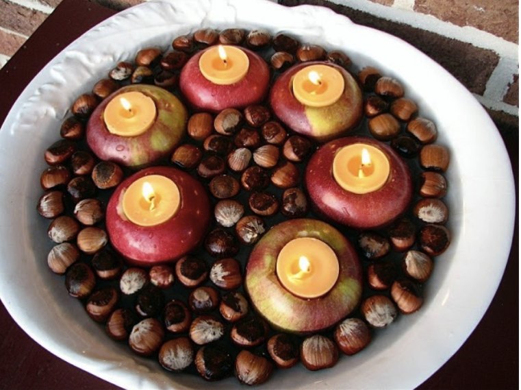 Galleggianti-mele-castagne-con-candele4