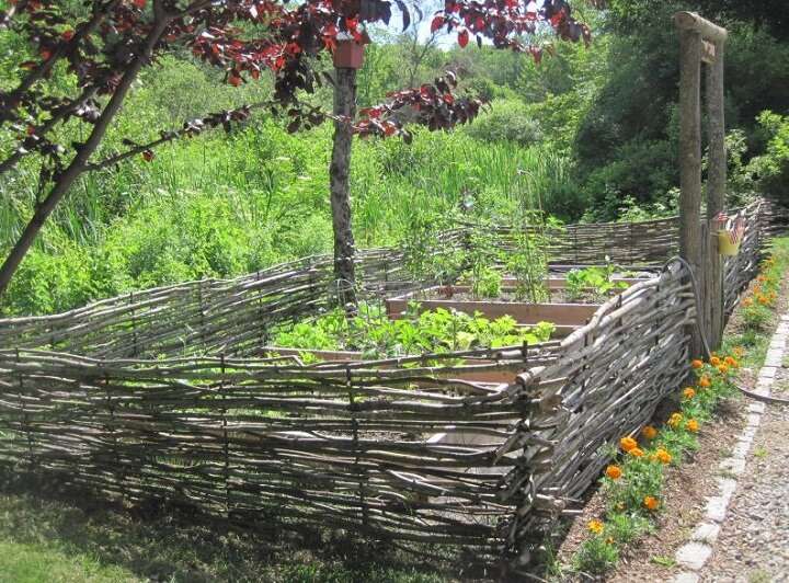 Recinzione da giardino in canniccio