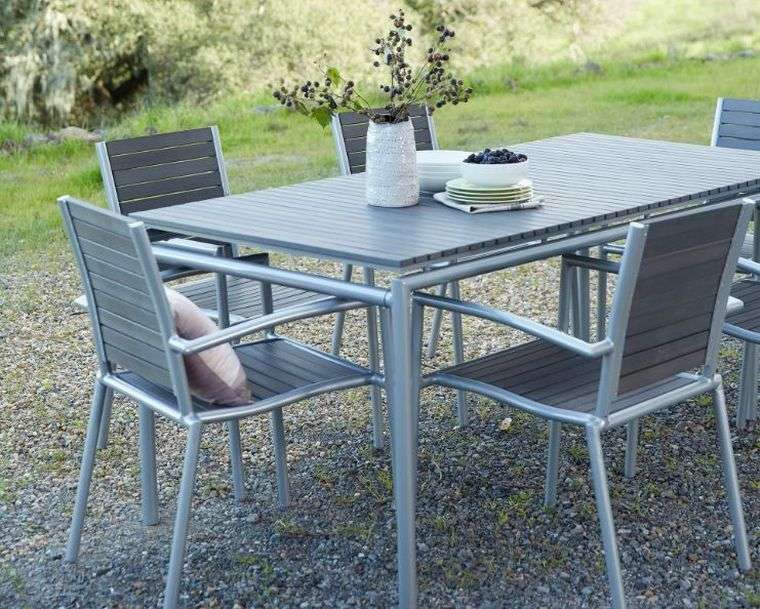 Tavolo da giardino di design deco in stile scandinavo