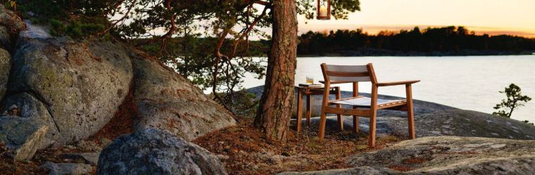 Idee per l'arredamento del patio scandinavo