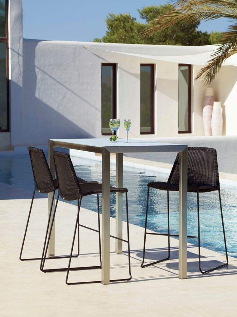 sedie da piscina per terrazza deco stile scandinavo