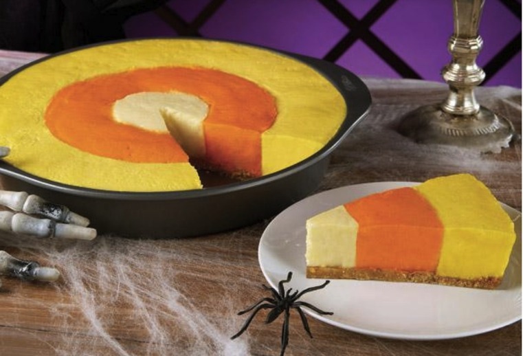 Halloween színű sajttorta