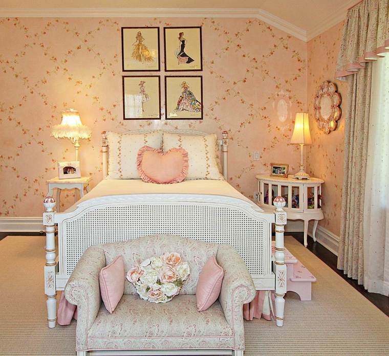 idee per la camera da letto degli adolescenti decorazione shabby chic