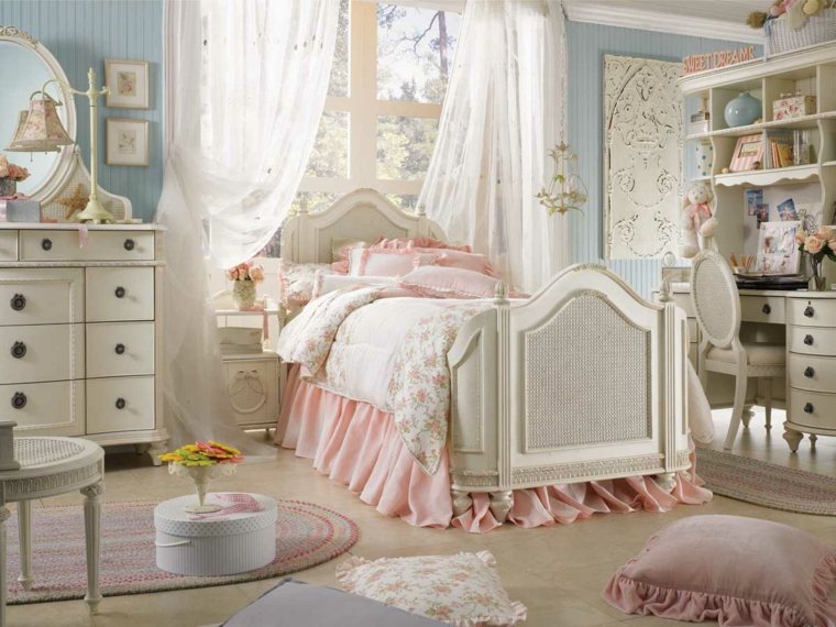 ideje za spavaću sobu za djevojčice otrcan dizajn