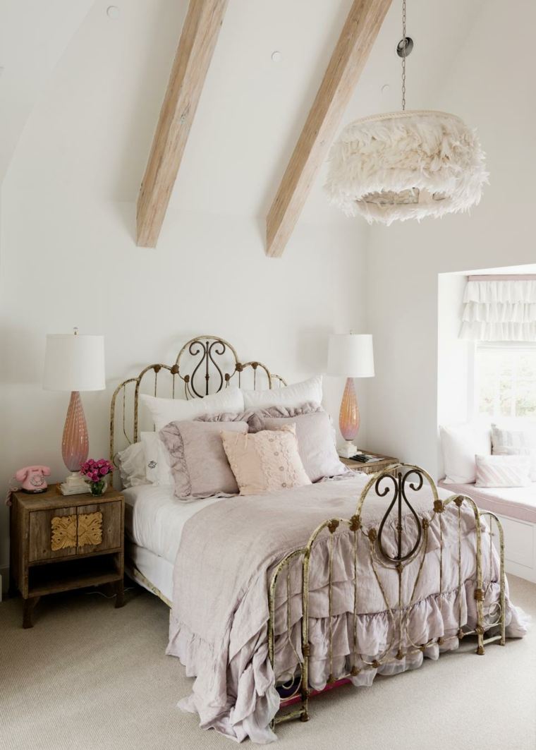 immagine camera da letto shabby chic