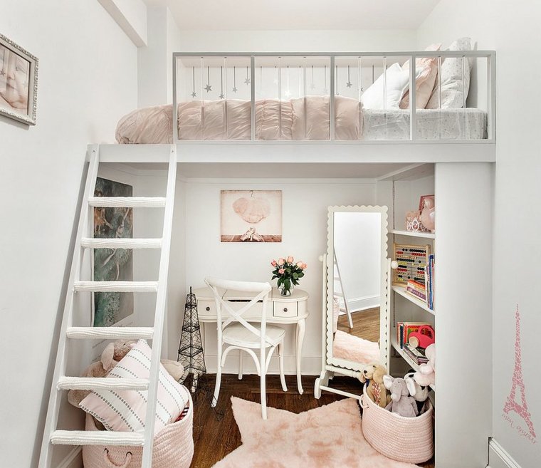 女の子の寝室のためのぼろぼろのシックな装飾のアイデア