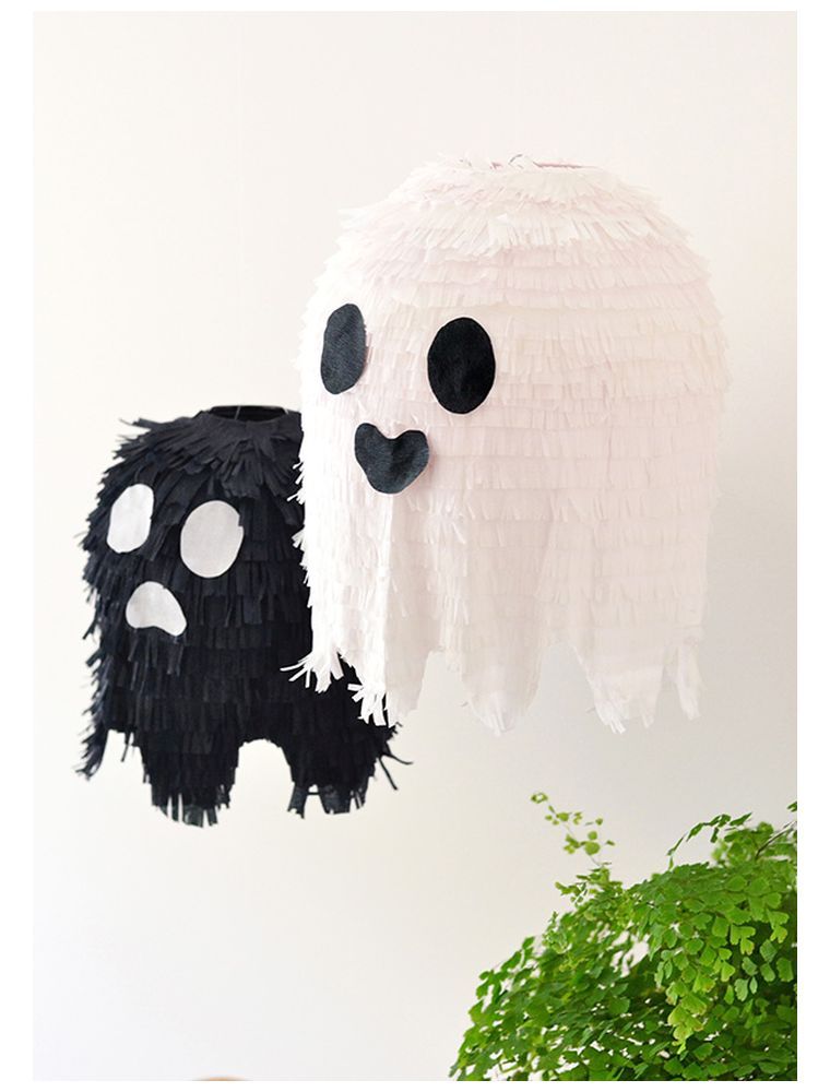 halloween szellem dekoráció-diy-pinata