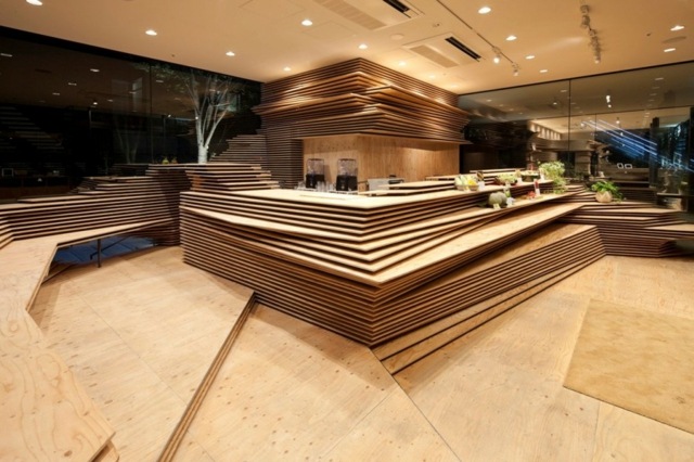 šiuolaikinės medinės virtuvės idėja