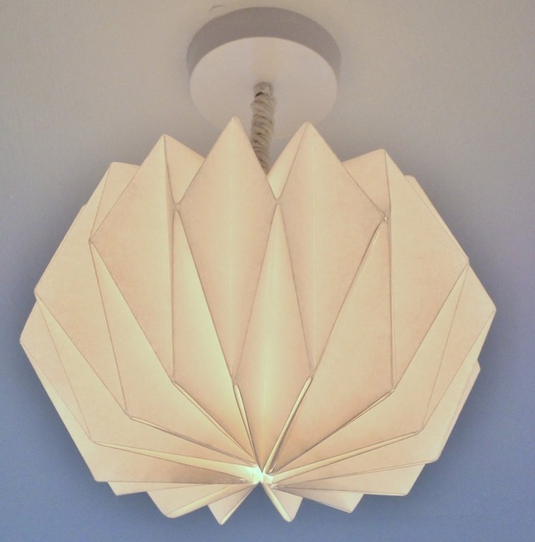 abažūrių pasidaryk pats popieriaus origami idėja