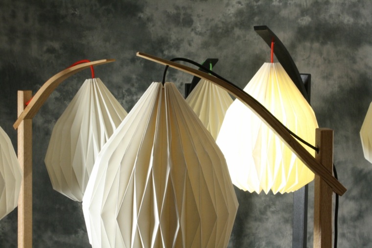 sjenilo za svjetiljku origami bijelo smeđe papirno drvo