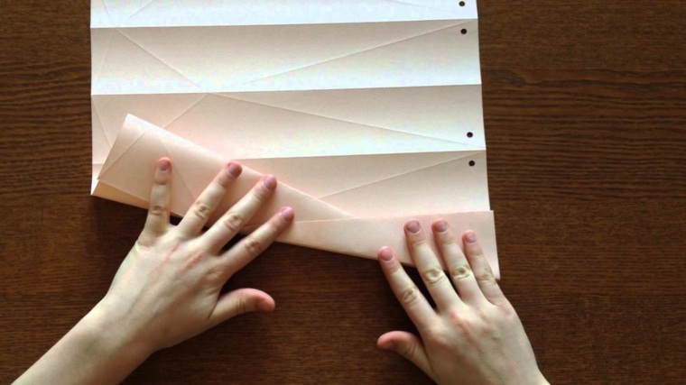 DIY origami abažur