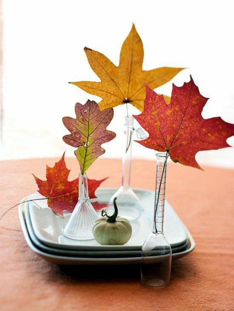 葉の木のアイデアはテーブルを飾る手動活動子供秋