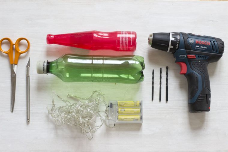 attività manuale riciclaggio bottiglia di plastica-decorazione fai-da-te