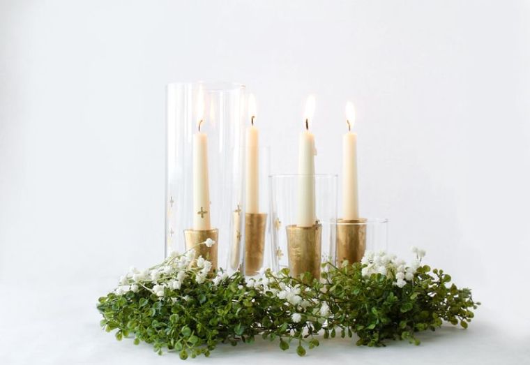 candelabro-d'oro-deco-tavolo-di-natale-idea-diy-soiree-fai da te