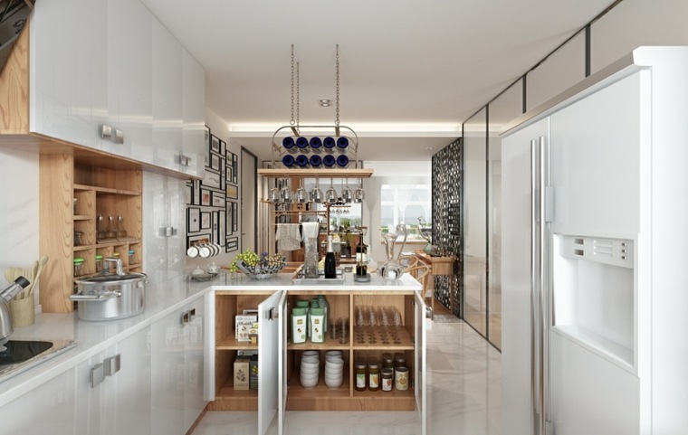 Zen dekorációs lakás modern ház konyha