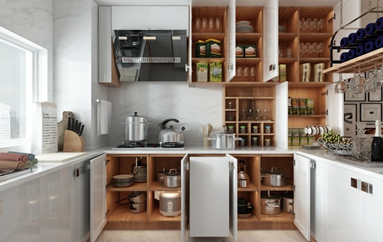 Atmosfera zen casa cucina moderna