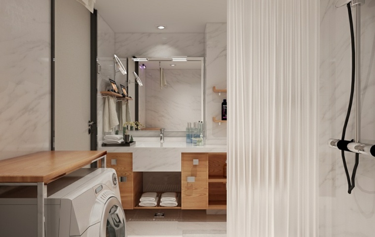 Atmosfera zen bagno di casa