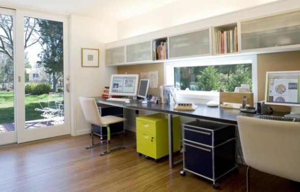 kényelmes, kényelmes otthoni iroda