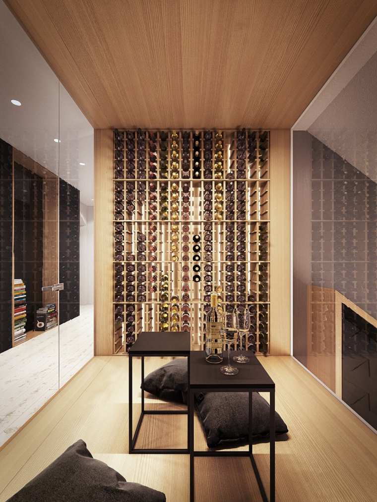 vyno rūsio išdėstymas baldai-vynas-maža erdvė-namas