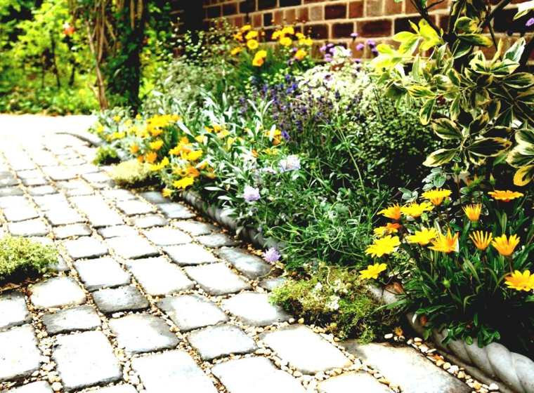 percorso giardino in pietra fai da te idea originale giardino paesaggistico
