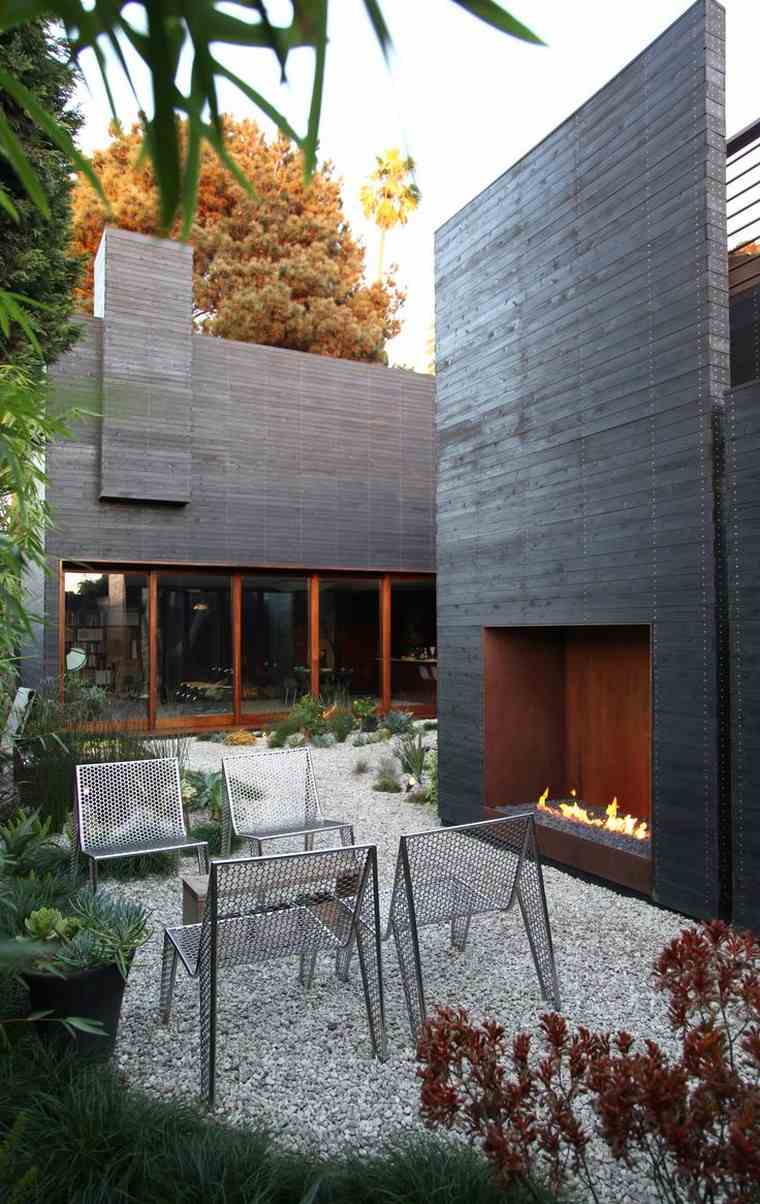 moderna idea paesaggistica esterna casa design contemporaneo