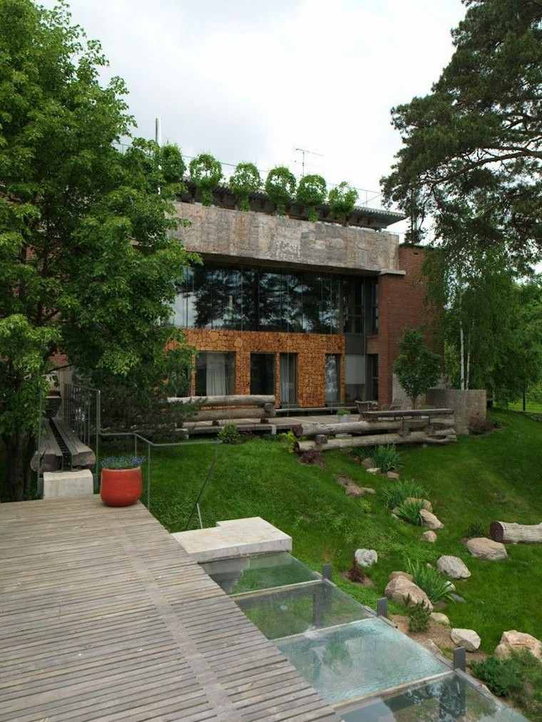 Idea paesaggistica balcone giardino terrazza