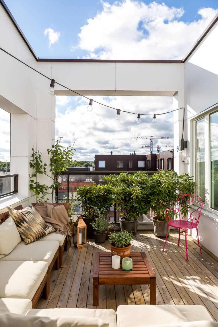 decorazione moderna del balcone