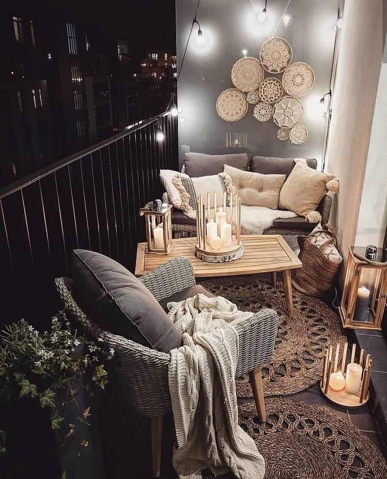decorazione moderna del balcone