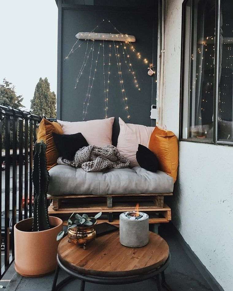 arredamento alla moda del balcone