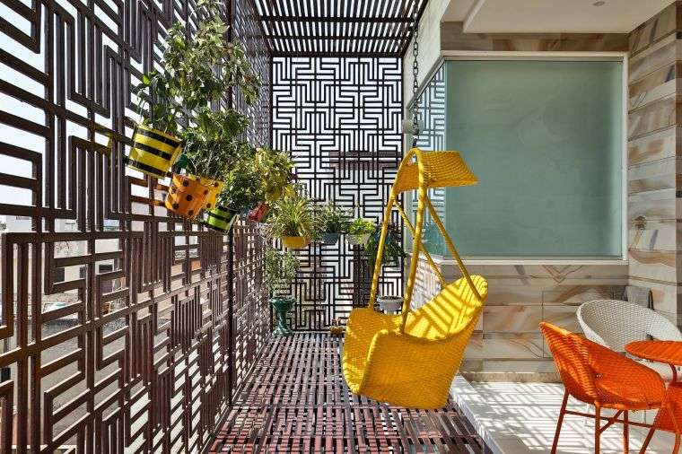 moderna sedia da balcone