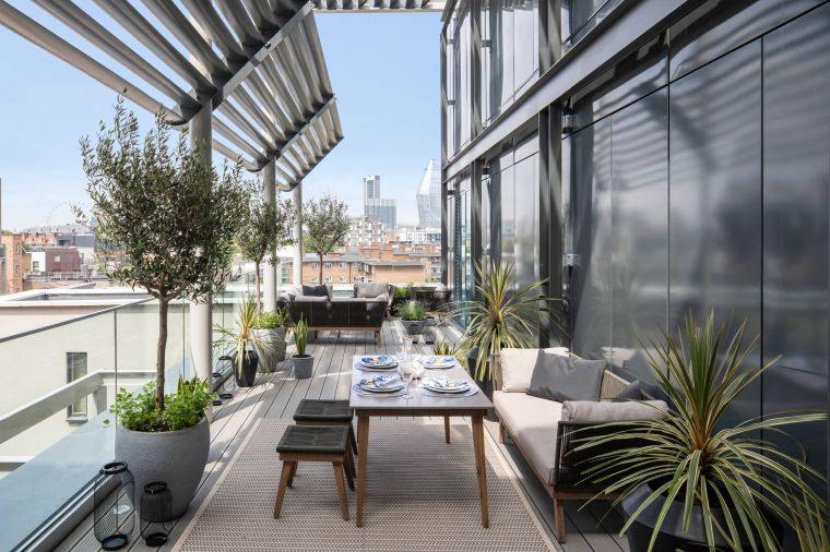 balcone piante deco atmosfera zen