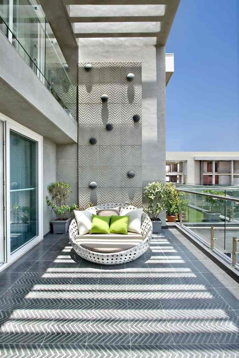 idee moderne per la decorazione del balcone
