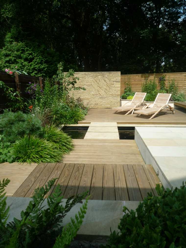 piccolo giardino di design in legno
