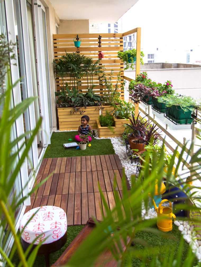 layout piccolo patio per bambini