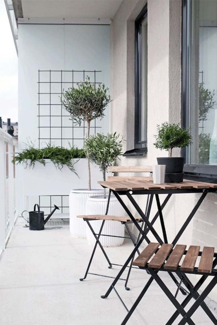 díszítse erkélyét - minimalista skandináv dekoráció