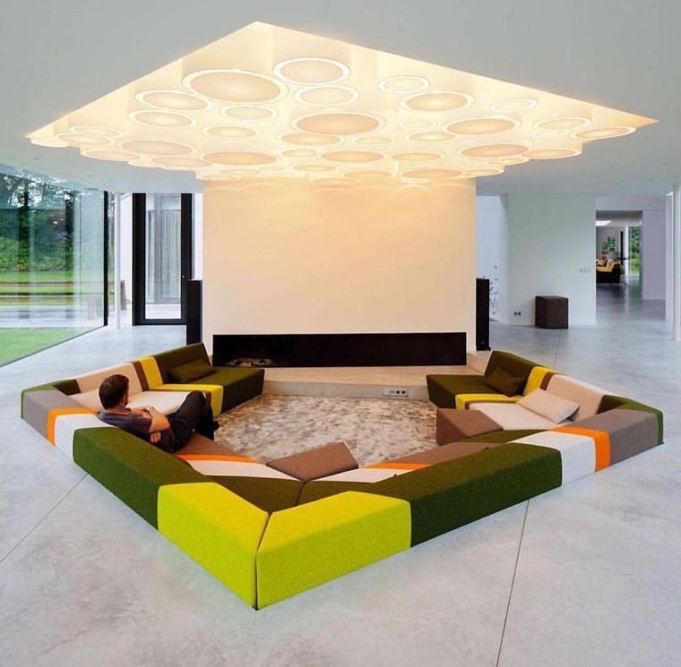 elrendezés-társalgó-süllyesztett-design-kanapé