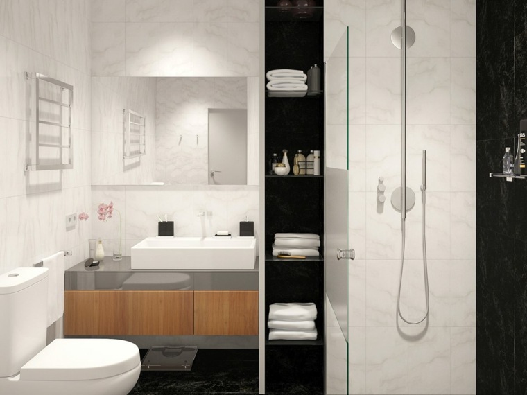 design moderno del bagno dell'appartamento design di piccoli spazi