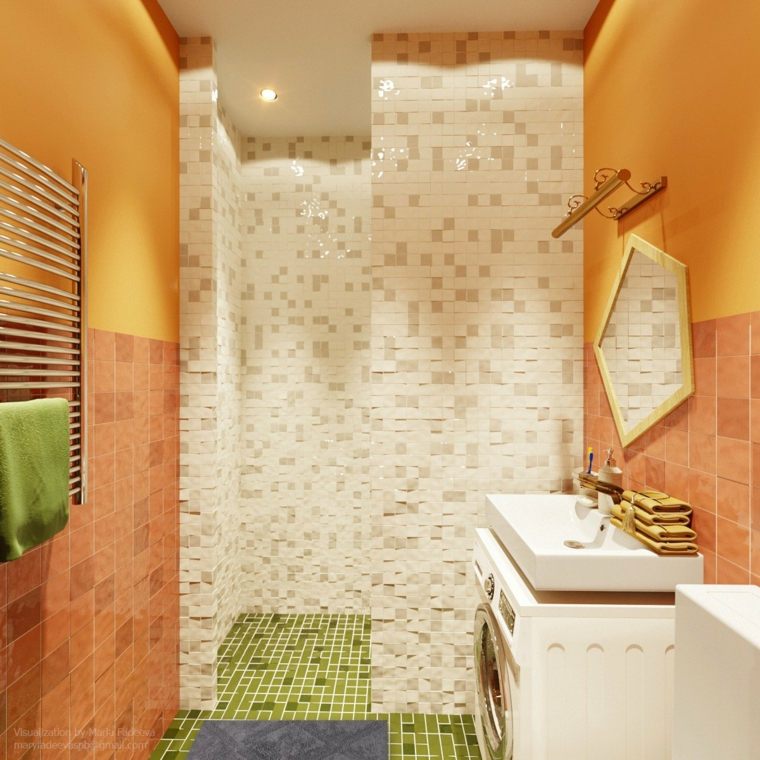 idea cabina doccia bagno moderno organizzare lo spazio
