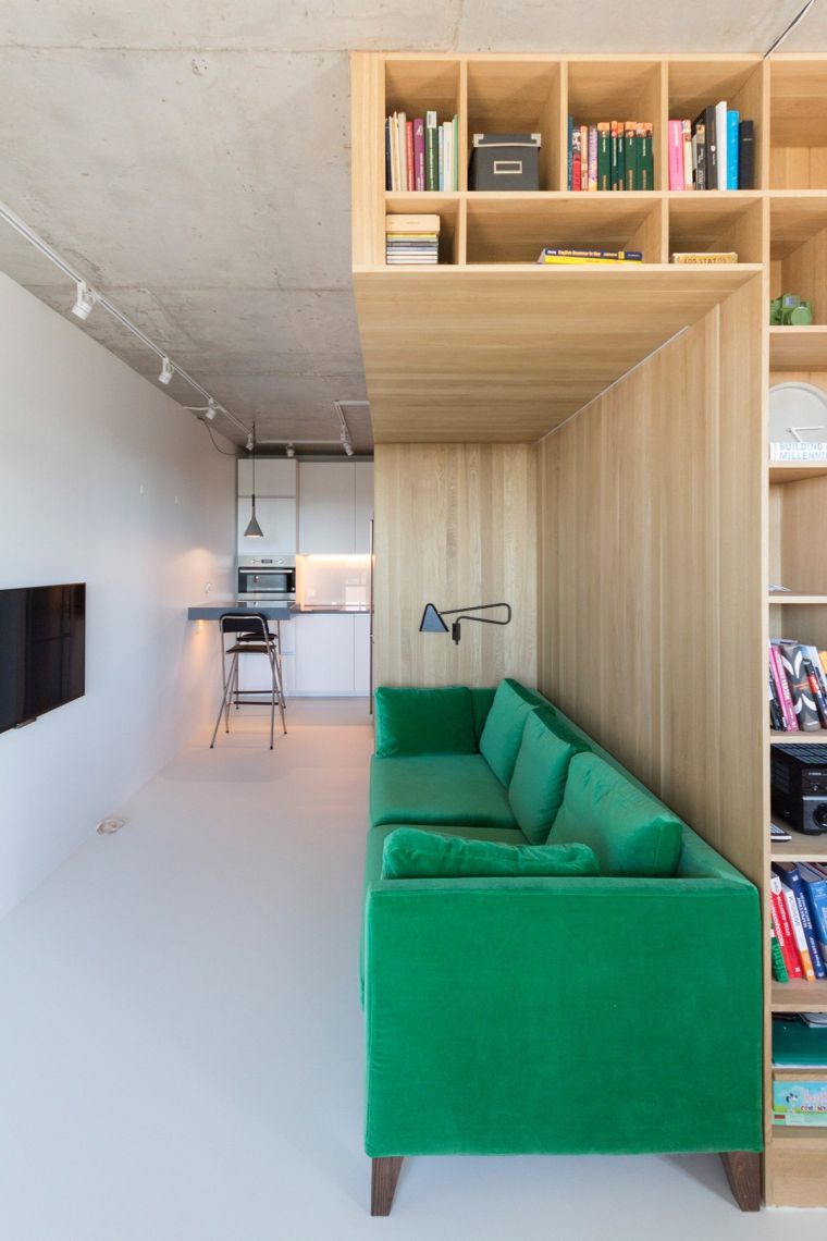 sviluppare uno studio di 40 m2 di mobili deco risparmiando spazio