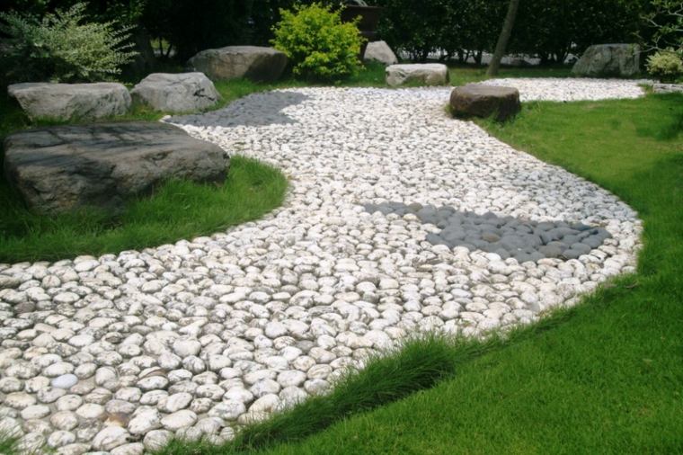 percorso di pietra giardino decorazione zen