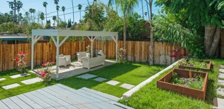 terrazza moderna e vicoli da giardino