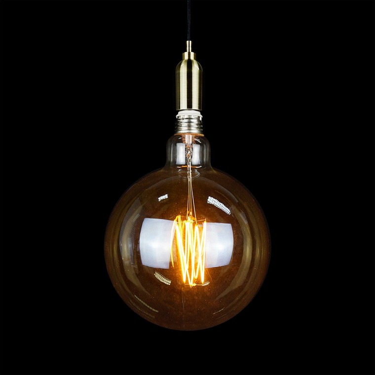 lampada a sospensione con lampadina di design edison