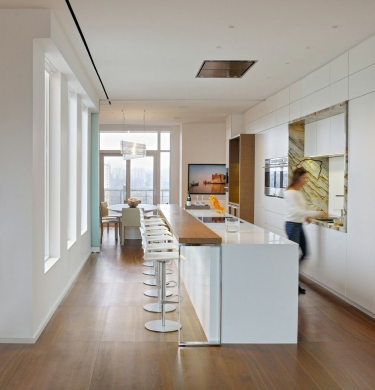 design moderno della cucina della decorazione dell'appartamento