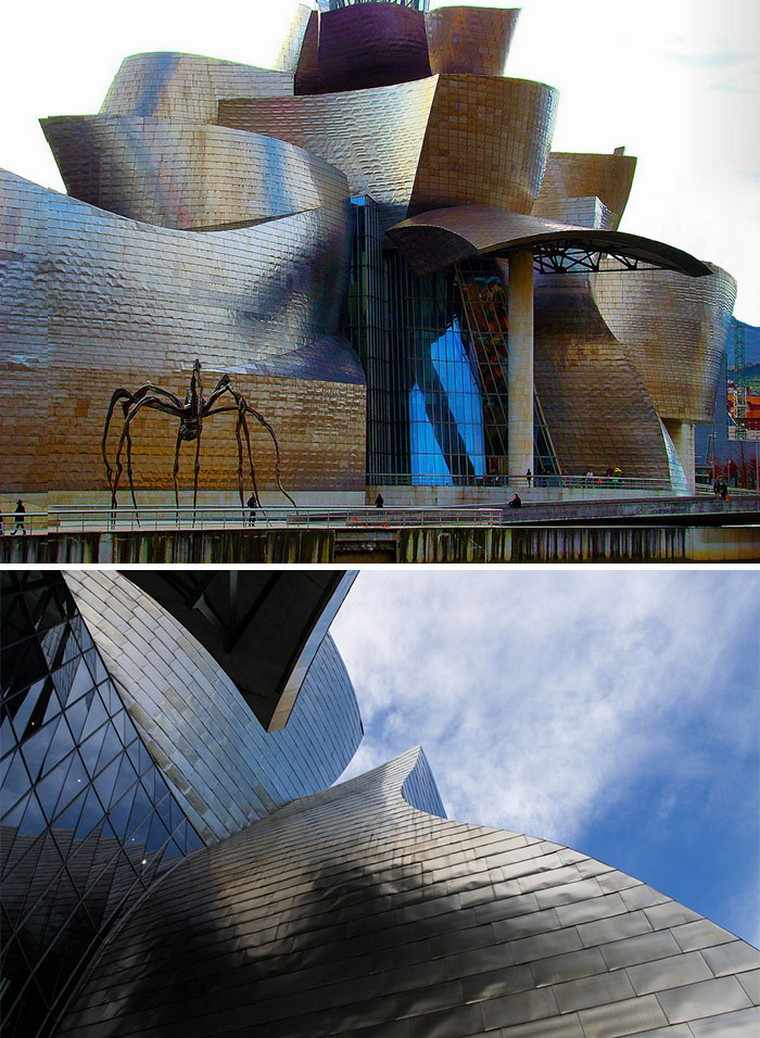 Gugenheimo muziejus-Bilbao-Ispanija-originali architektūra