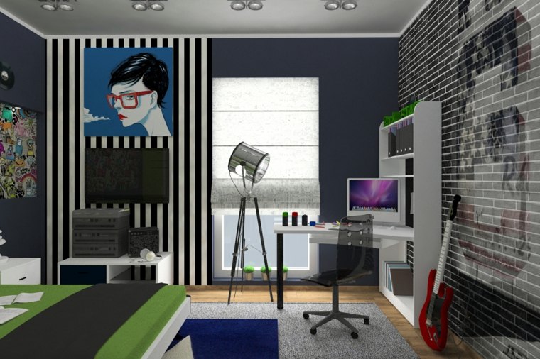 idee di design d'interni per camere da letto moderne per adolescenti