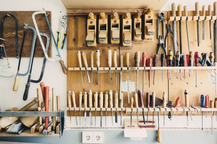 organizzazione dello spazio in garage