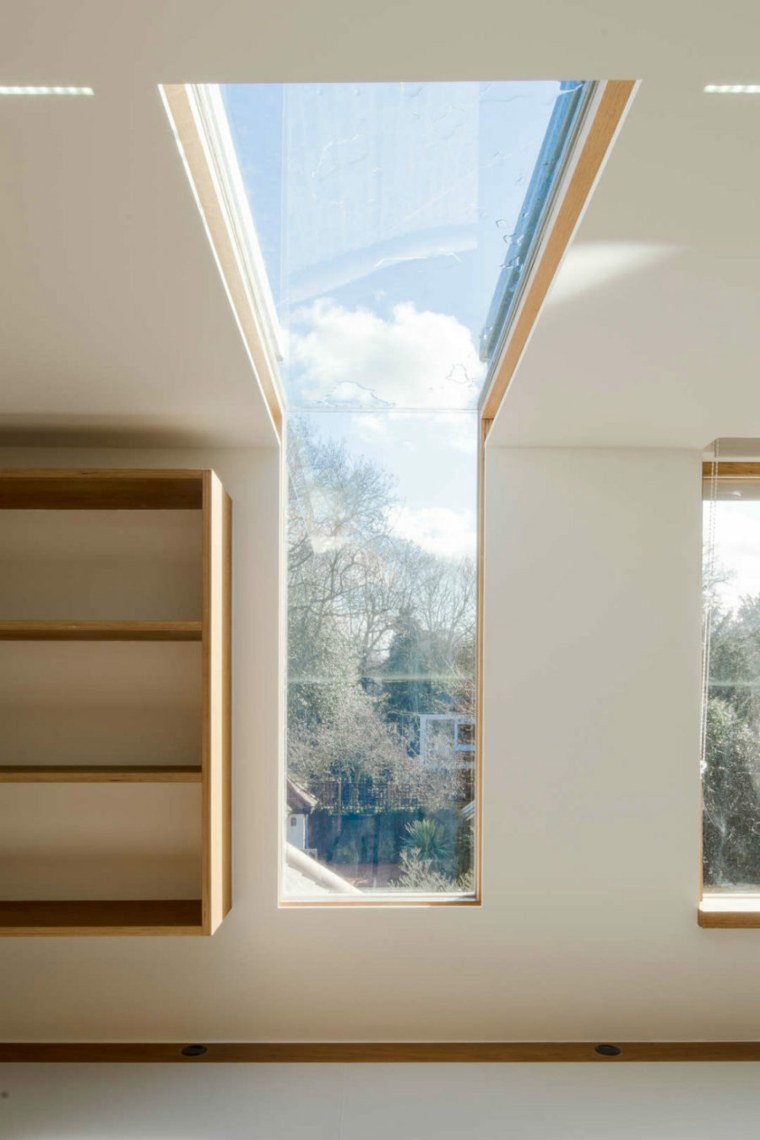 üveg és fa tető ablak modell ház építész üvegtető