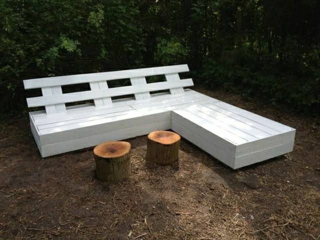 fehér raklap kerti pad design olcsó kerti bútorok