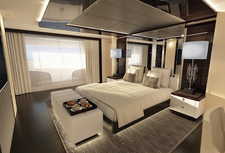 luxus vitorlás jacht belső fotó