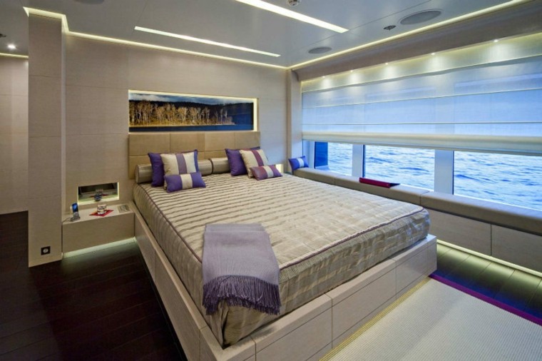 yacht csónak belső luxus dekorációs ötletek